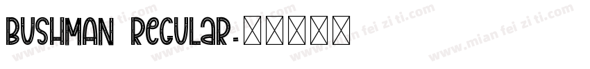 BUSHMAN Regular字体转换